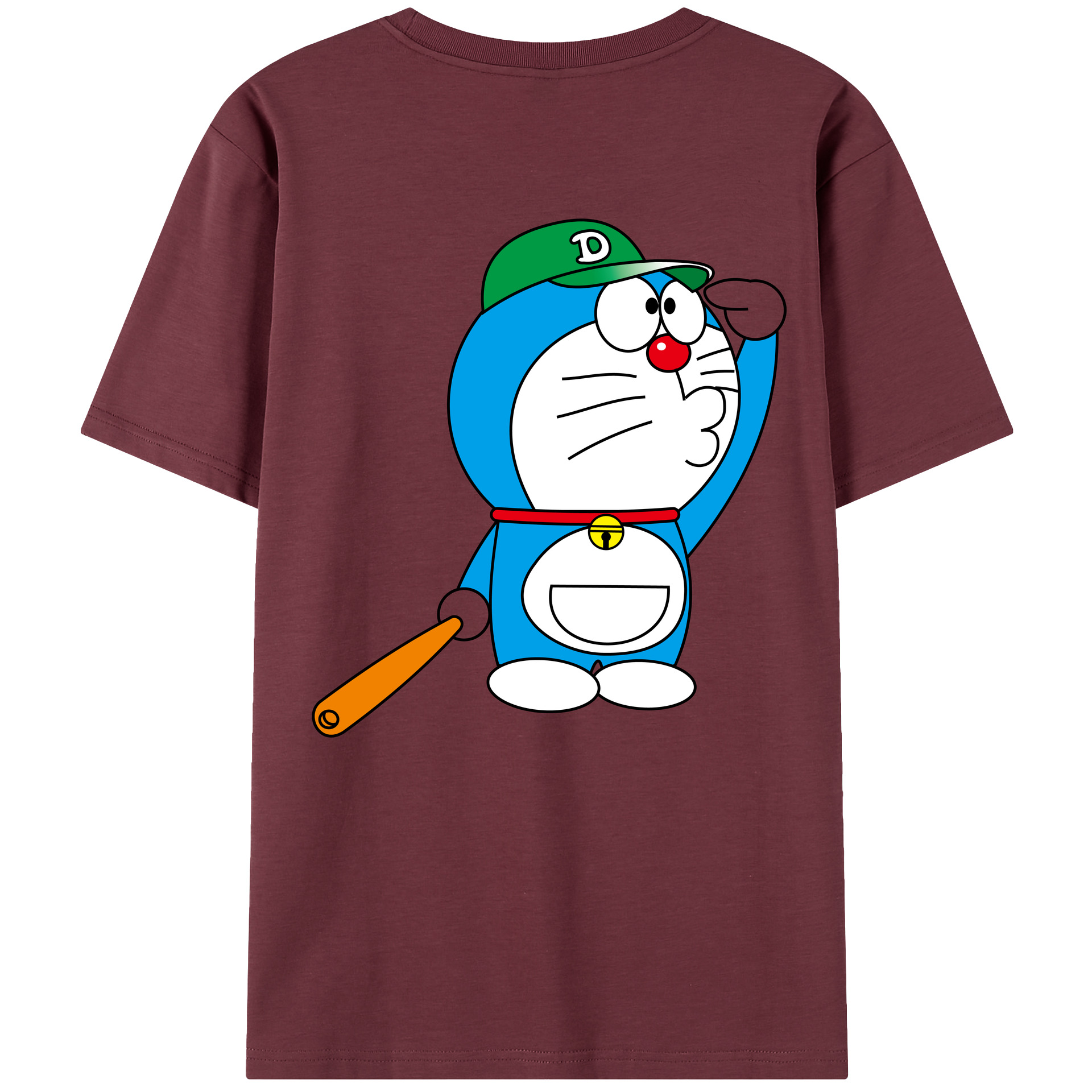 （画像用） ドラえもん Doraemon 綿100％半袖Tシャツ（背面プリント）